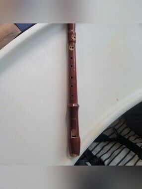 Vintage Sonata Wooden Soprano Recorder Instrument Made in Germany 12"